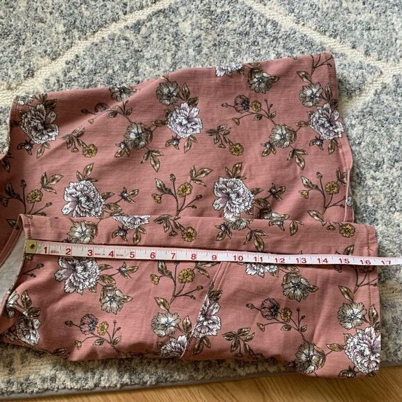 No Boundaries Floral Overalls Dress Juniors Sz 11 - Picture 5 of 10